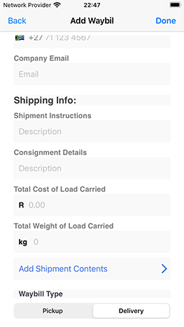 Vehicle Inventory Screenshot